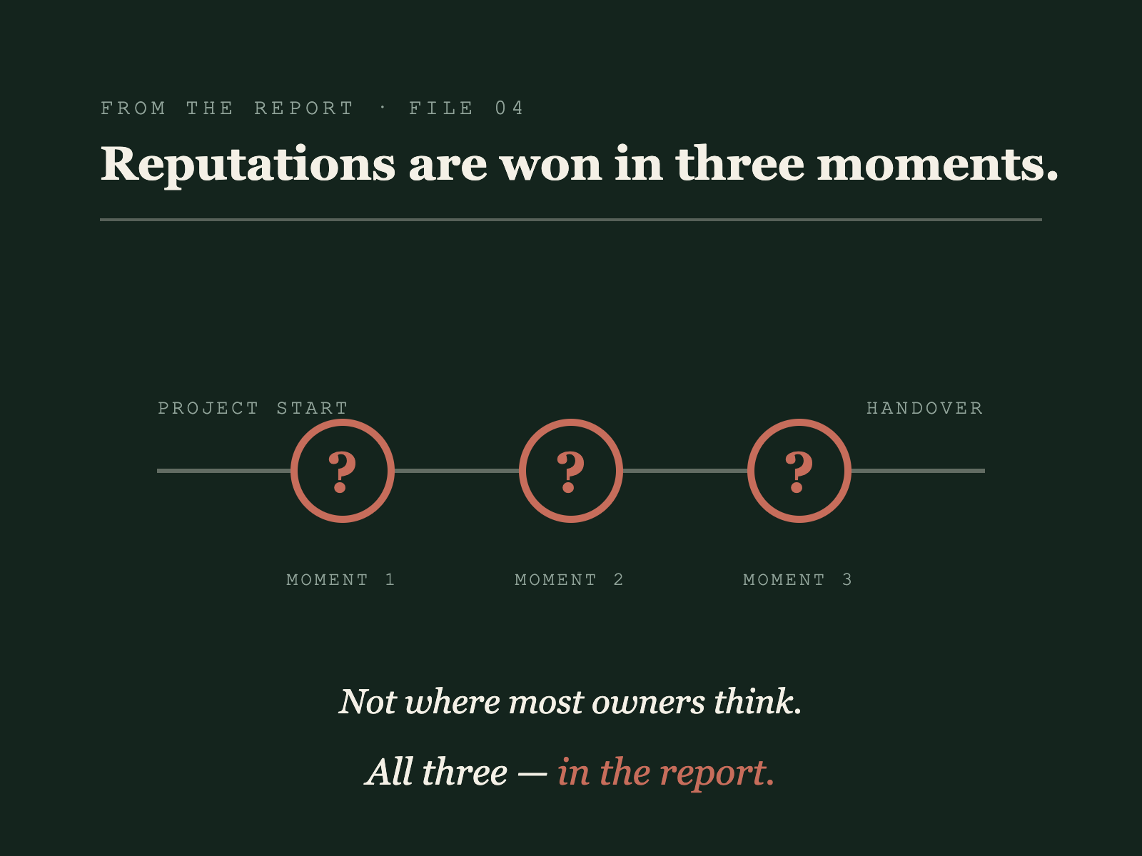 Three critical project moments where a landscaping firm's reputation is won or lost